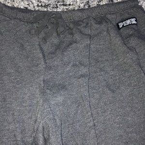 PINK gray joggers